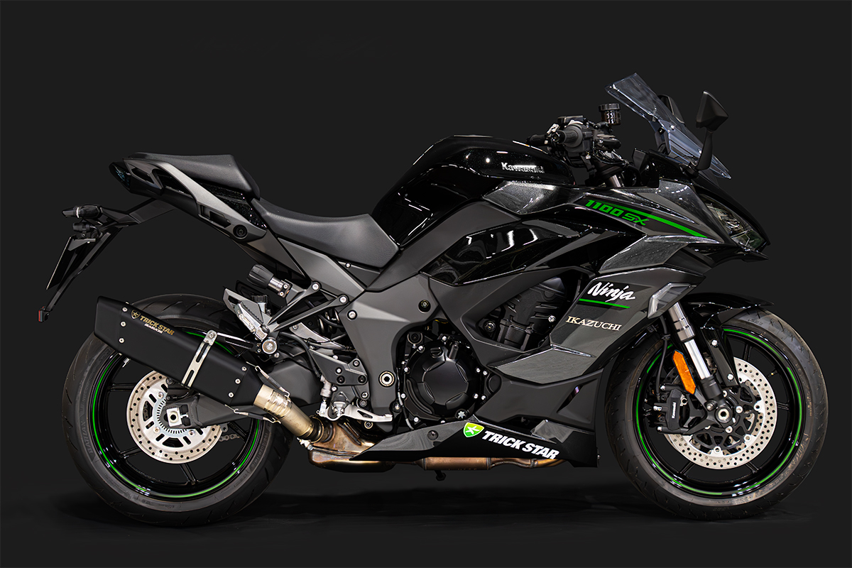 トリックスター / Ninja1100SX 政府認証スリップオンマフラーIKAZUCHI
