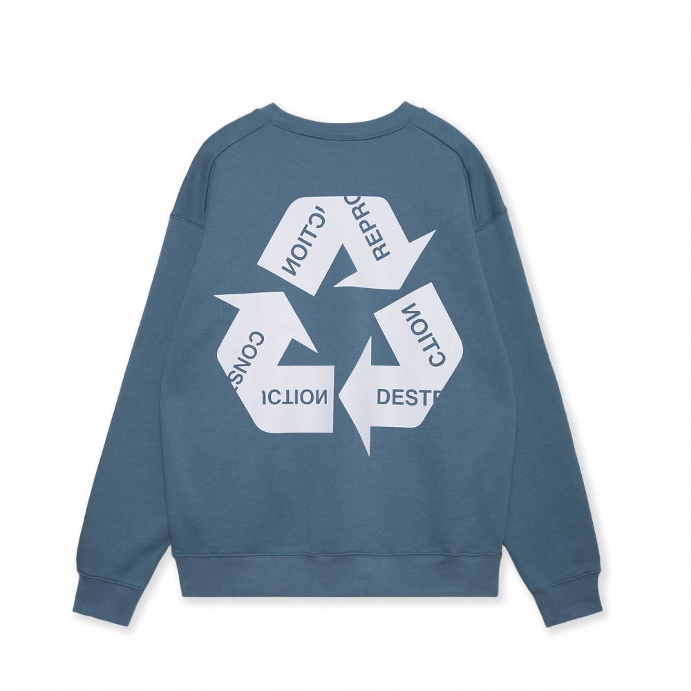 キャプテンズヘルム ゴルフ スイング サイクル ロゴ クルー スエット