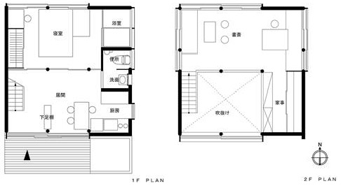 増沢 洵 「自邸―最小限住居」という選択肢』 ｜東京の狭小住宅の間取り