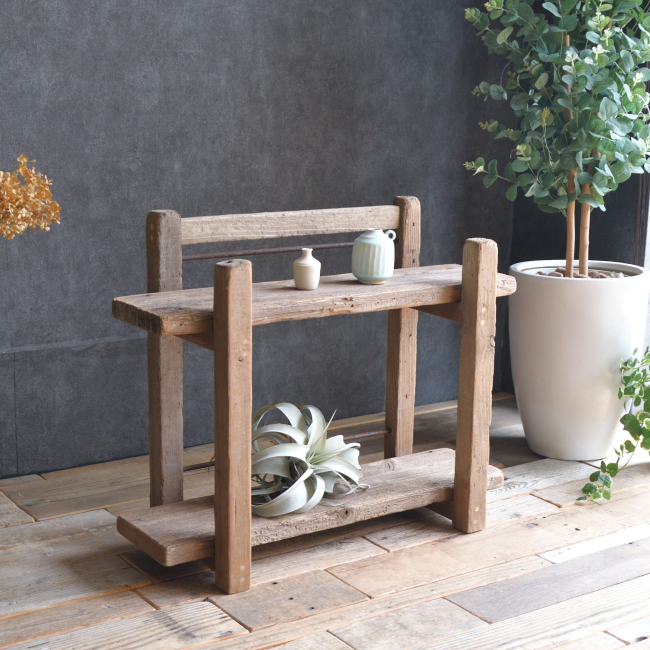 流木の2段シェルフ 棚 ラック