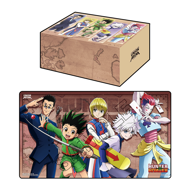 UNION ARENA Playmat & Half Storage Box set HUNTER X HUNTER