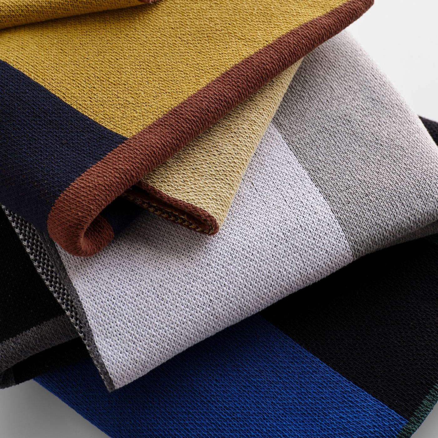 Sonia Cobalt Knit Throw Blanket | Unison