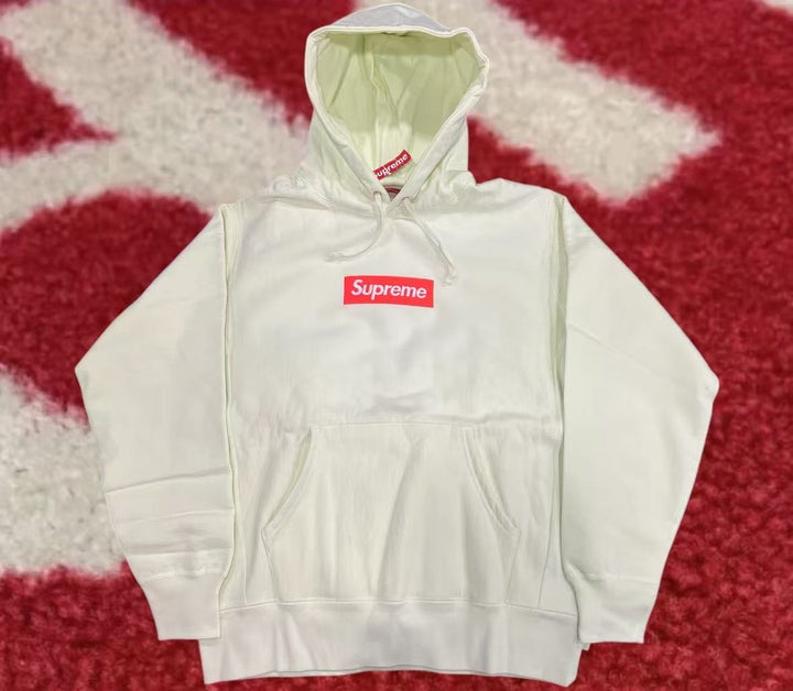 Supreme Box Logo Hooded Sweatshirt FW17 Pale Lime – UniqueHype