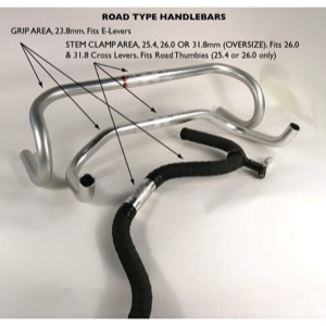 Universal Cycles -- Paul Components Cross Lever [085BLACK]