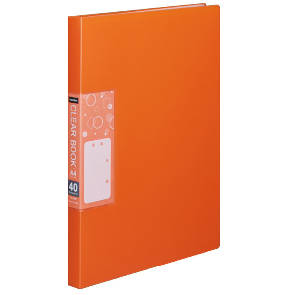 UCHIDASウチダス学校用クリアーブック40Pオレンジ: 文具