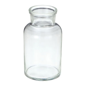 UCHIDASウチダス集気びん（人工吹き） ふた無し250mL: 理科