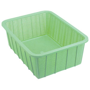 UCHIDASウチダス角カゴ深型 大 クリア 透明 K5442C: 日用品