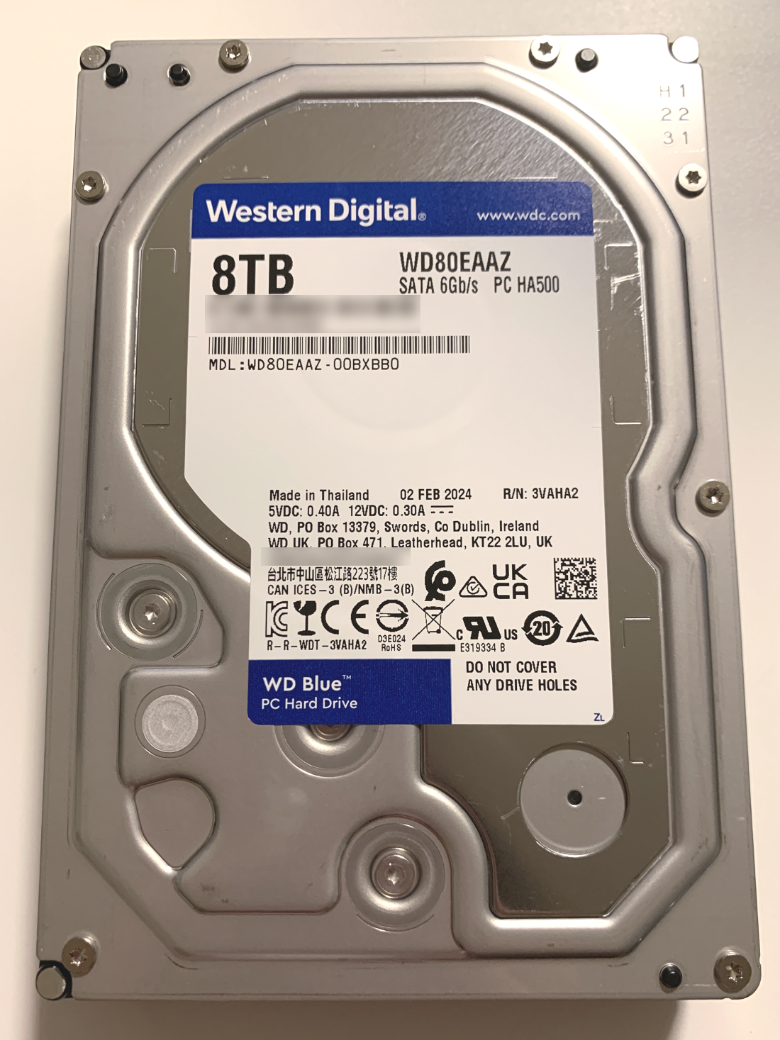 WD80EAAZもHGST製？【HDD Western Digital WD Blue 8TB】 – Ugo Dot