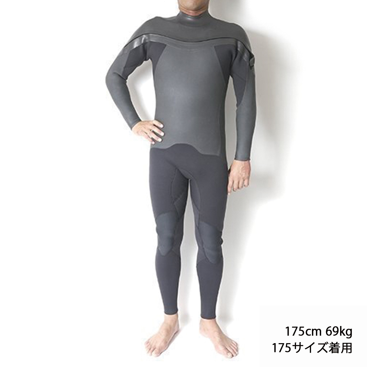 ウェットスーツ 3mmセミドライ ブーツ付き Mサイズ ショートチェスト