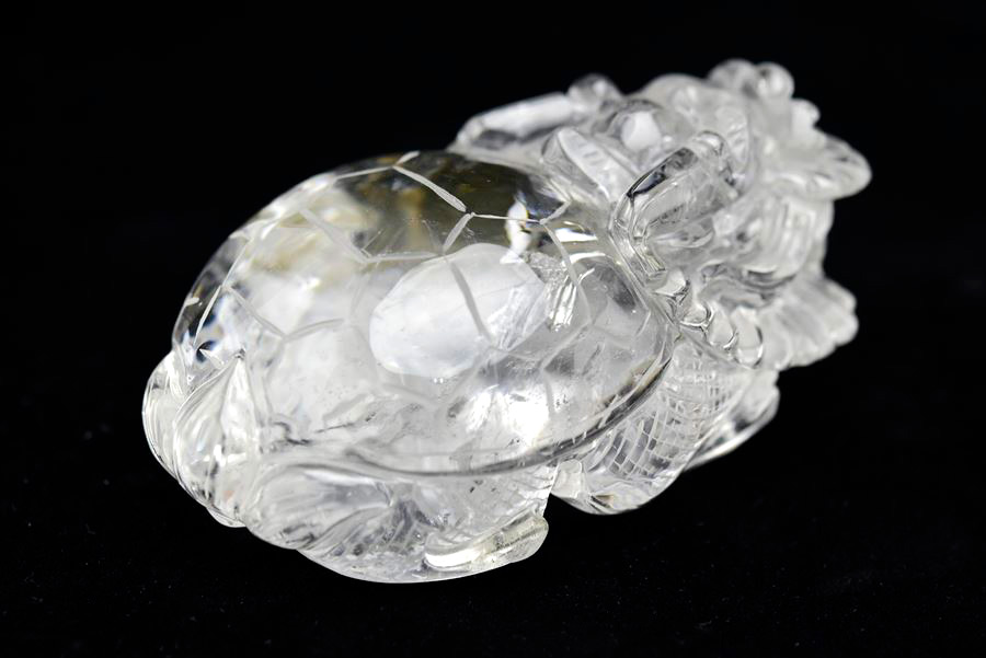 龍亀（ロングイ）天然水晶【約291.2g】◇透明・美品・正財運を高める