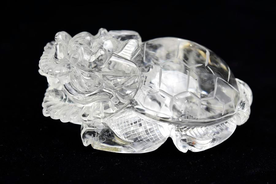 龍亀（ロングイ）天然水晶【約291.2g】◇透明・美品・正財運を高める