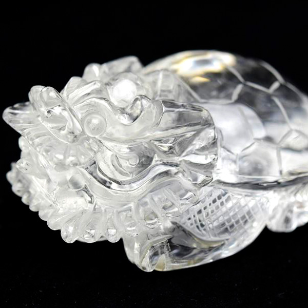 龍亀（ロングイ）天然水晶【約291.2g】◇透明・美品・正財運を高める