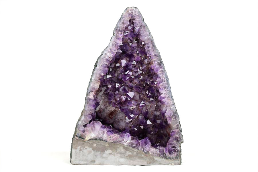 アメジストドーム 背面セメント加工無し｜原産地より直輸入｜紫水晶