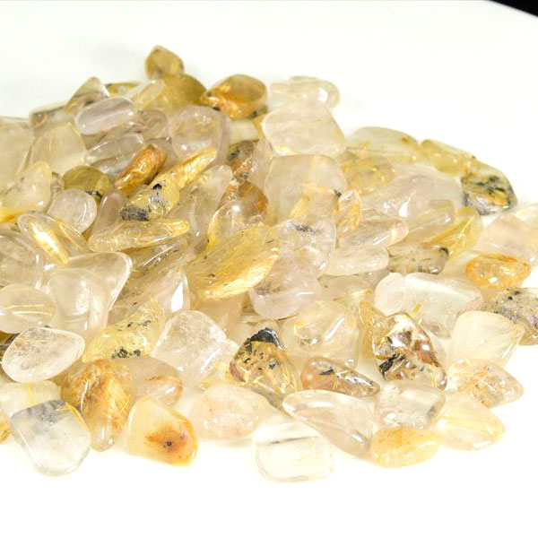ゴールドルチル さざれ石（約100g）ルチルクォーツ｜金針水晶｜浄化