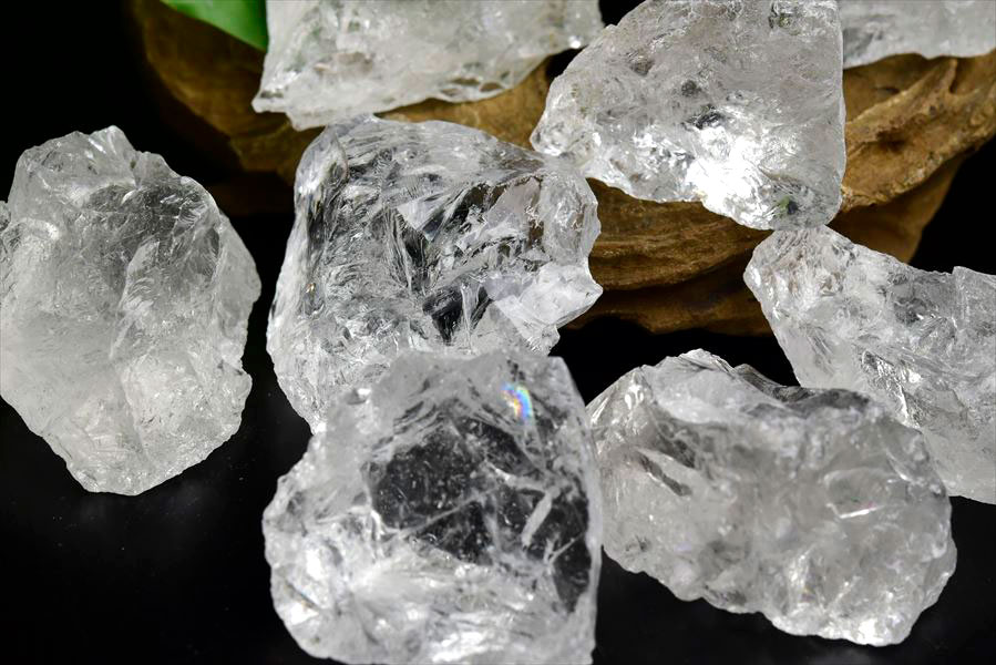 500gセット マダガスカル産 天然水晶 ラフカット原石｜ロック