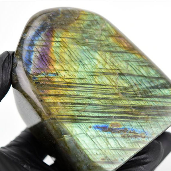 ラブラドライト 置物 インテリア 原石 ブロック｜Labradorite