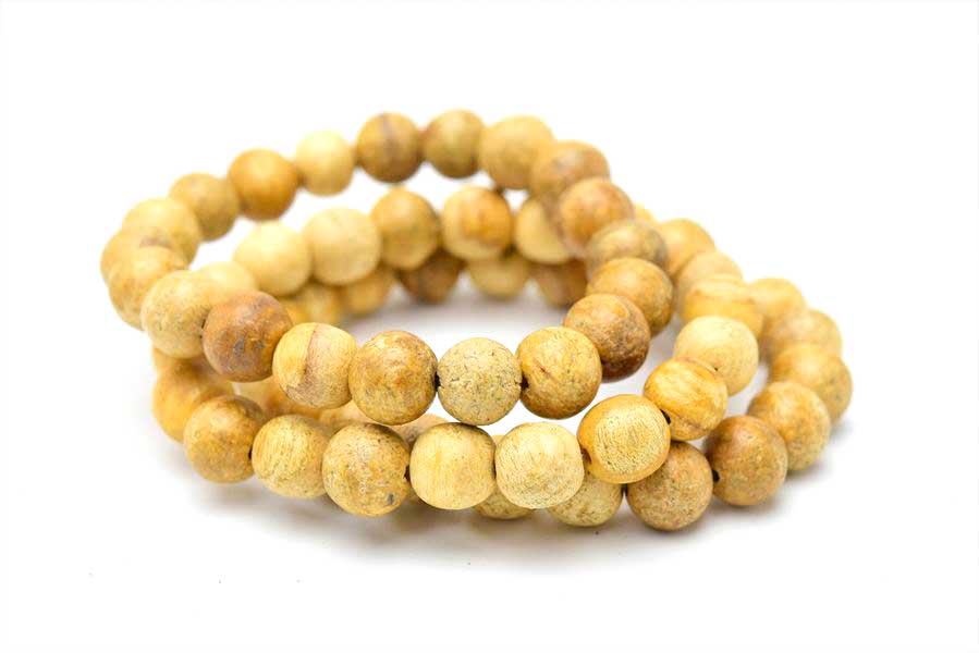 パロサント 数珠 ブレスレット（約9.5mm～約10.5mm）香木｜ペルー産