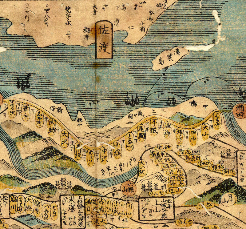 新潟県の旧街道と宿場町名など