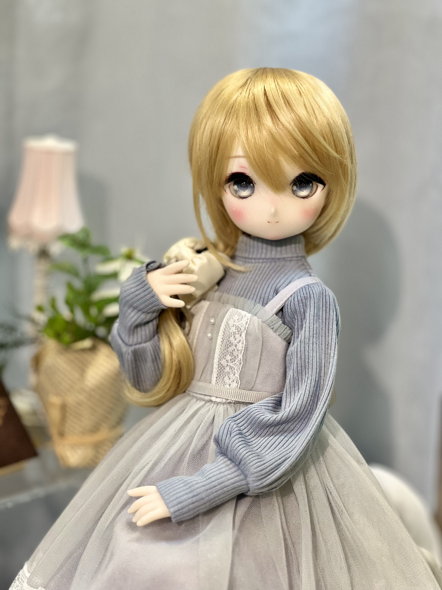 まったりおうち時間におすすめ！「ゆるニット＆キャミワンピセット