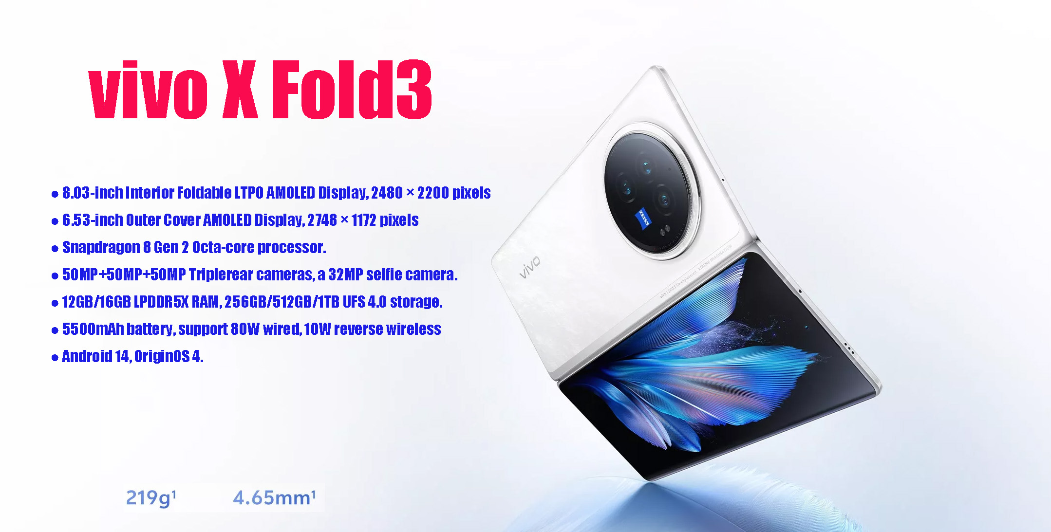 vivo X Fold3 5G Android Smartphone