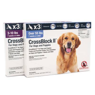 CrossBlock II for Dogs - Treats and Prevents Fleas on Dogs