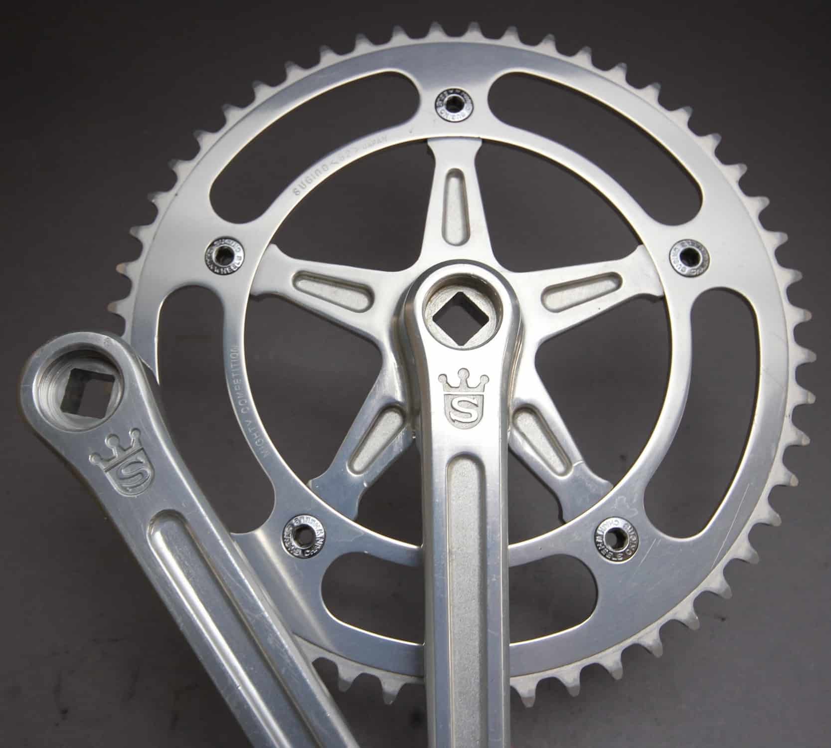 Sugino Mighty Competition Track Crank Set / 52 / 165 mm