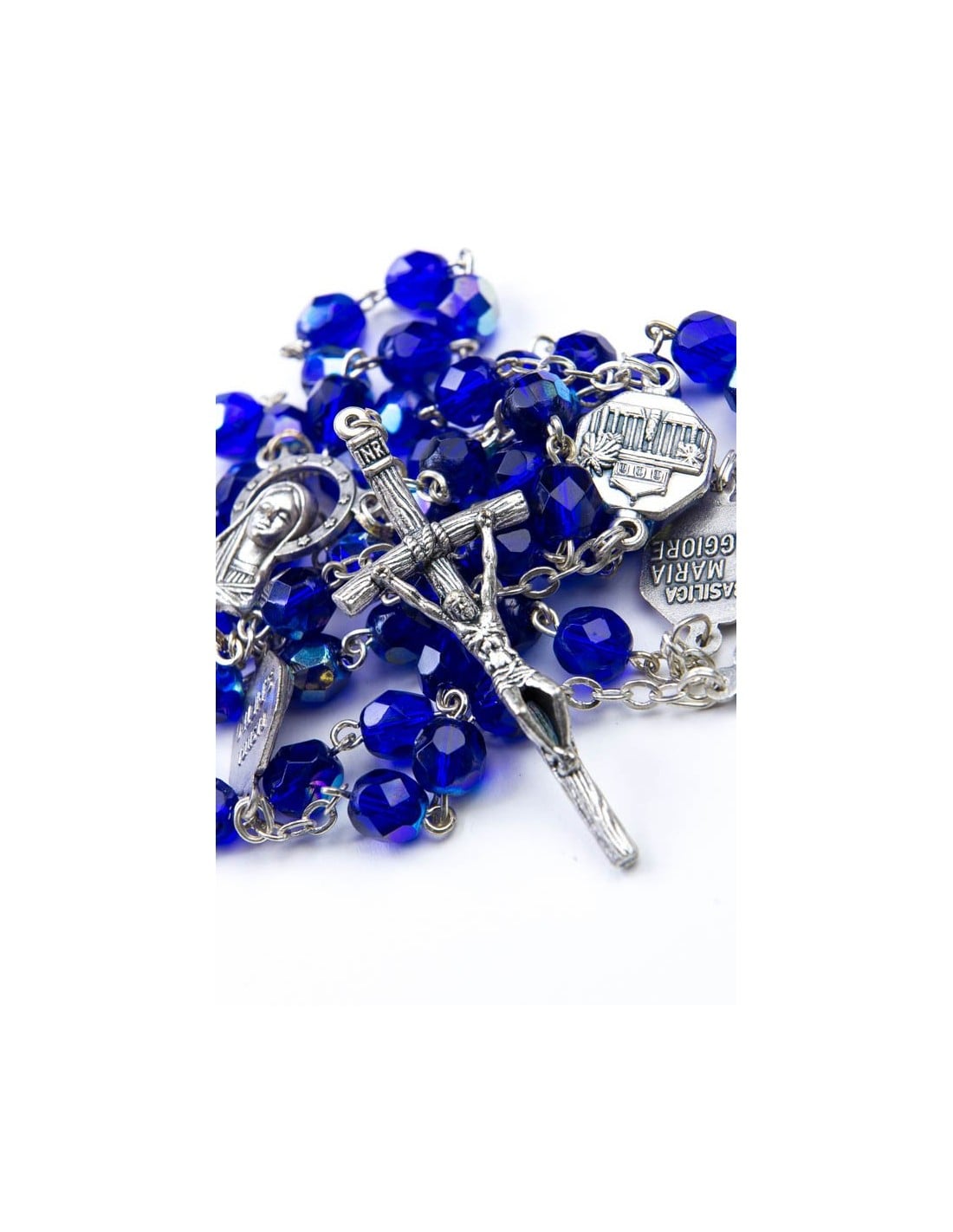 Four Basilicas Blue Rosary | Vatican Gift