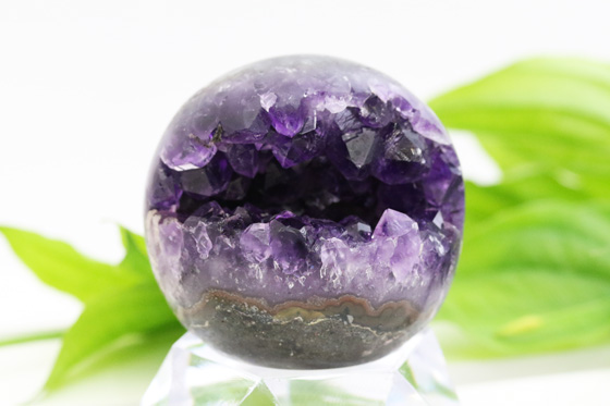 高品質 ウルグアイ産 アメジスト 笑口 丸玉 | ハワイ ブレッシング