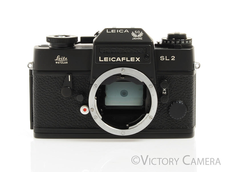 Leica Leicaflex SL2 SL 2 Black 50 JAHRE 35mm Film Camera -Good Seals-