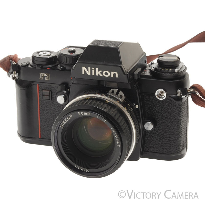 Nikon F3 35mm Film Camera w/ Nikon 50mm f1.8 AI Lens [EXC]