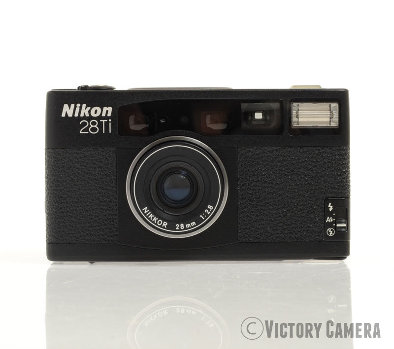 Nikon 28Ti 28 Ti Black 35mm Film Point & Shoot Camera -Cool- [EXC+]