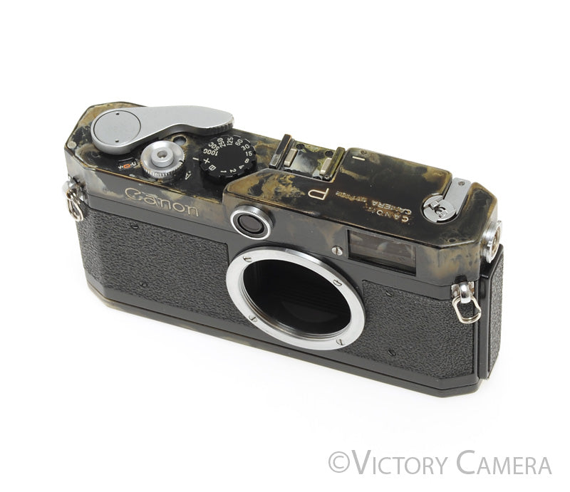 Canon P Black Repaint 35mm LTM Rangefinder Camera Body [EXC-]