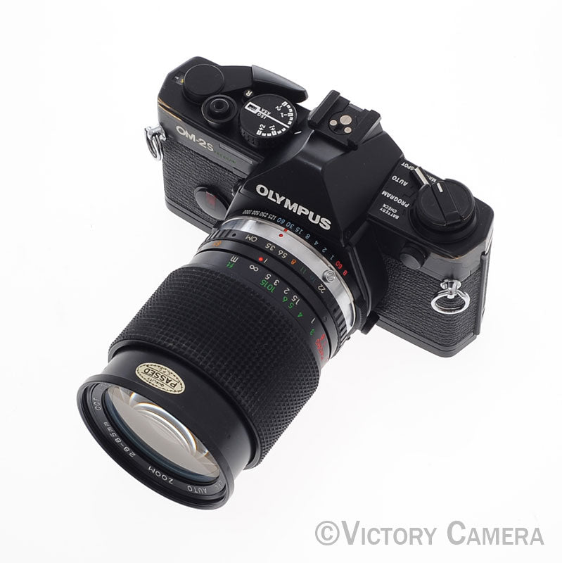 OLYMPUS OM-2SPブラック フィルム一眼レフカメラ Olympus Black OM-2 w