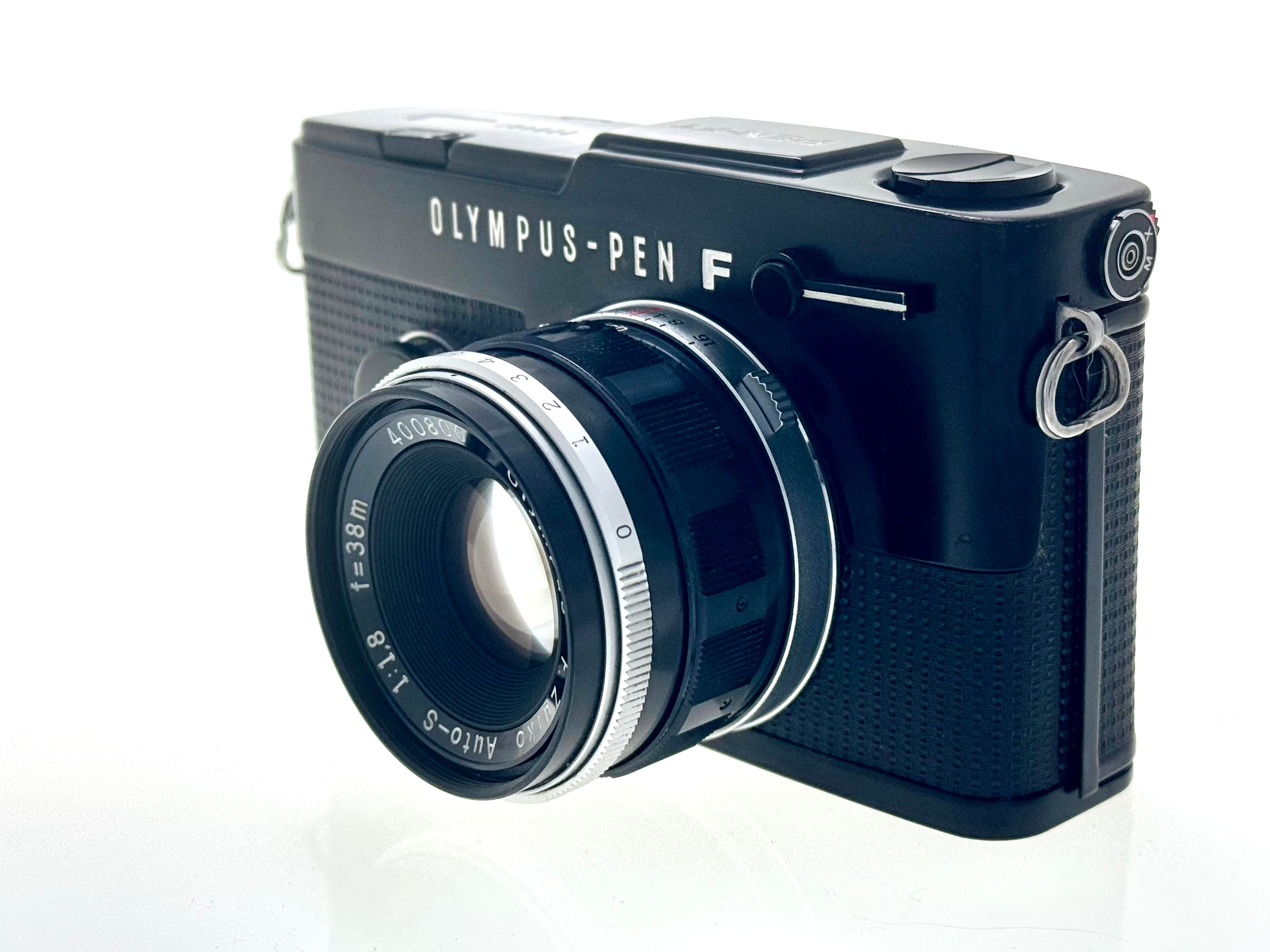 Vintage Black Olympus Pen FT Half-Frame Film Camera with Zuiko