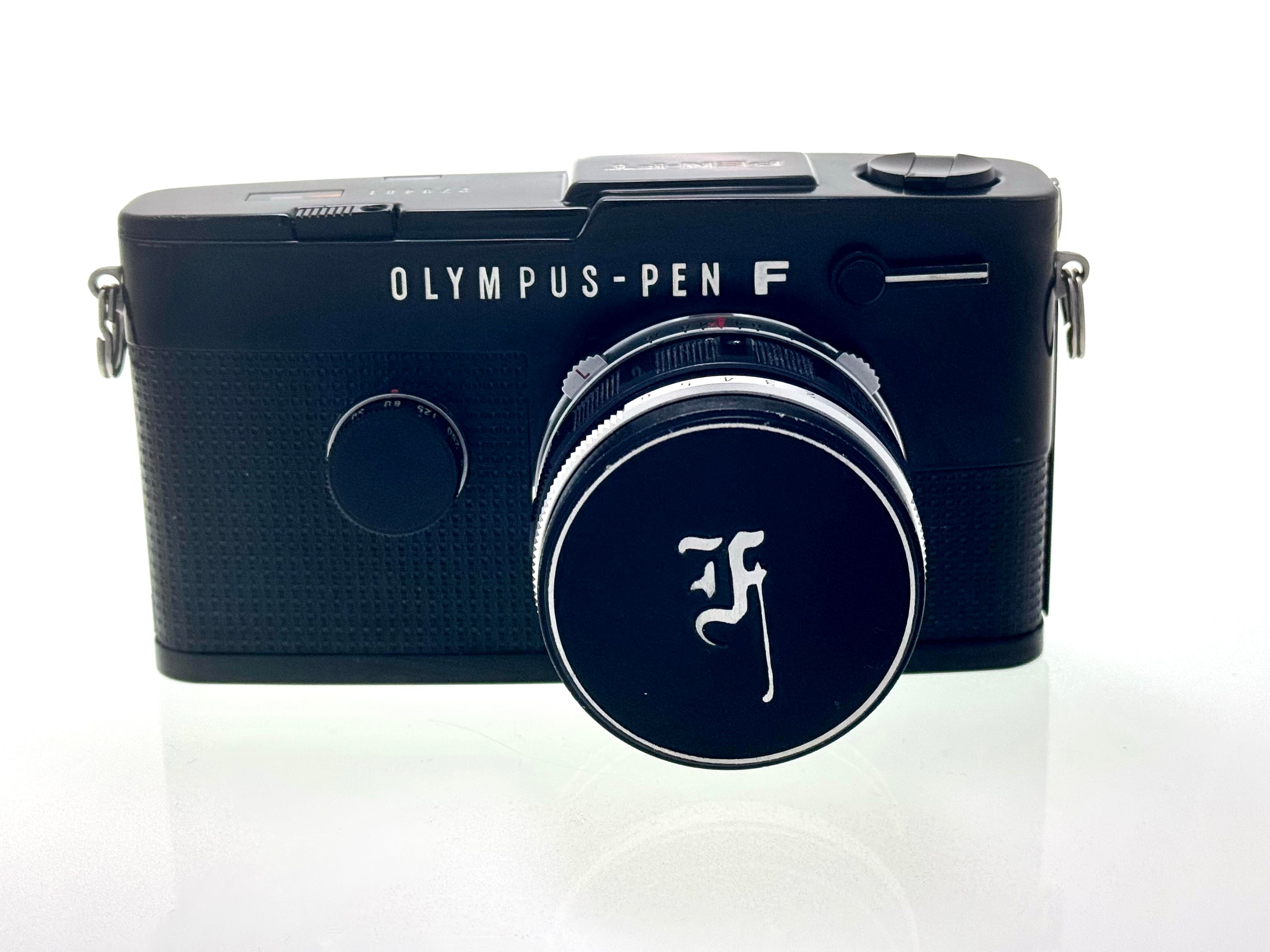 Vintage Black Olympus Pen FT Half-Frame Film Camera with Zuiko