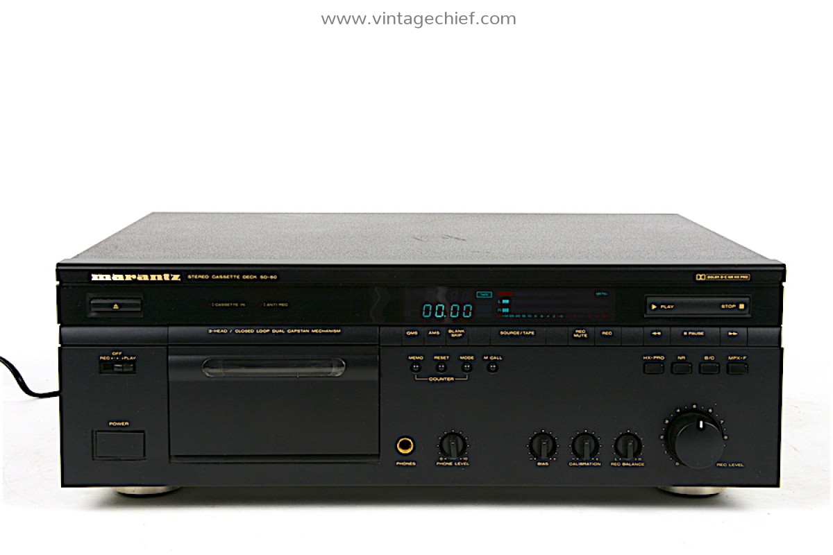 Marantz SD-60 Cassette Deck + Manual | 3 Head | Dual Capstan | Tape