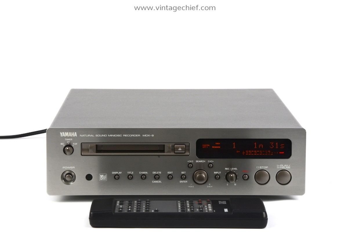 Yamaha MDX-9 MiniDisc Recorder + Remote Control + 3 Sealed Sony