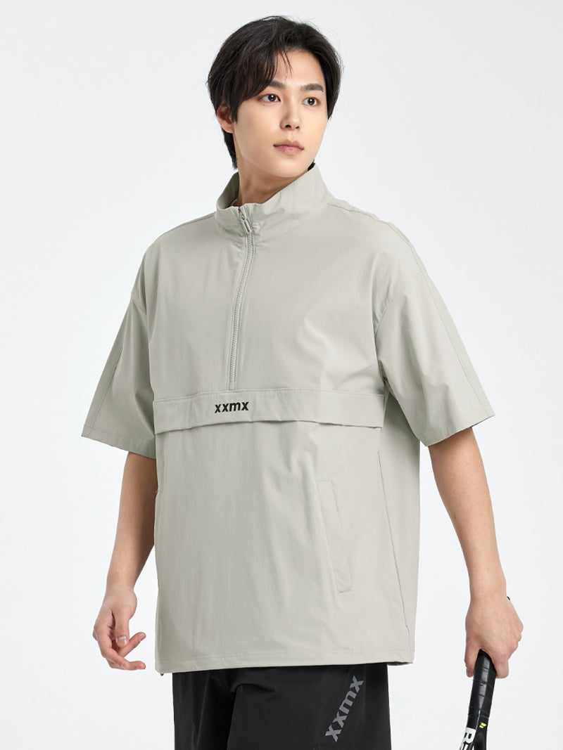 XEXYMENS XMMJK02J2 ウィンディ 撥水 ストレッチ 半袖 アノラック