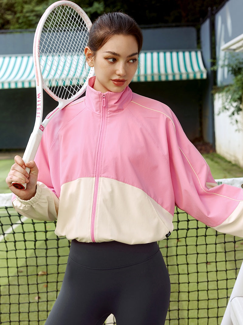 XTFJK03J3 マイルド カラーブロック ウィンドブレーカー