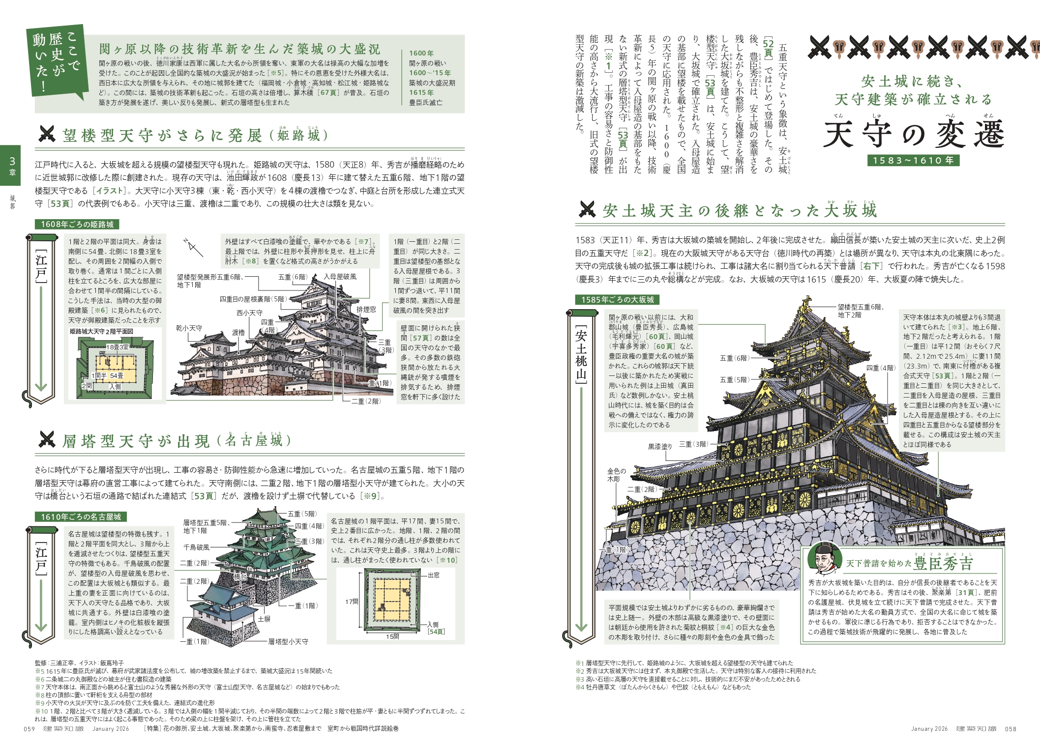 X-Knowledge | 建築知識26/01 花の御所、安土城、大坂城、聚楽第から