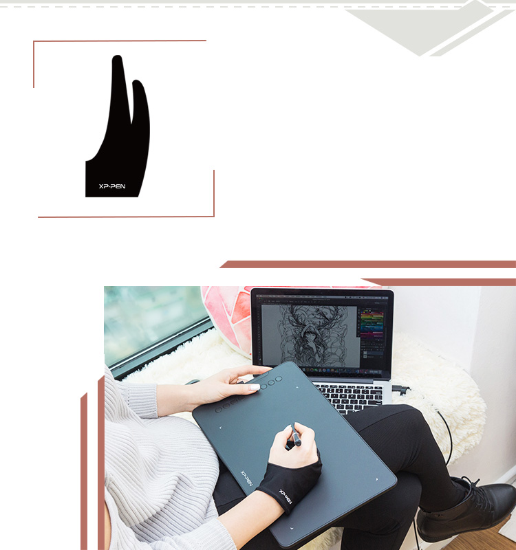 XP-Pen 二本指グローブ|板タブ、液タブ用 | XPPen JAPAN公式サイト