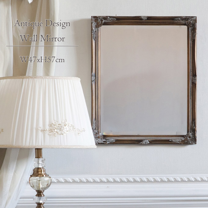 ウォールミラー 壁掛け鏡 ゴールド アンティーク｜おしゃれインテリア