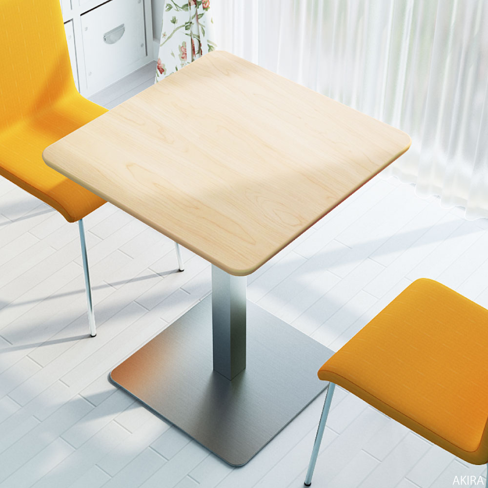カフェテーブル 四角 ダイニングテーブル おしゃれ 幅60×高さ72cm