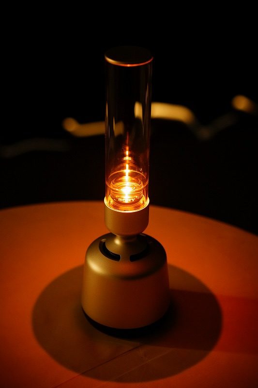 間接照明+ハイレゾスピーカー グラスサウンドスピーカー「LSPX-S2