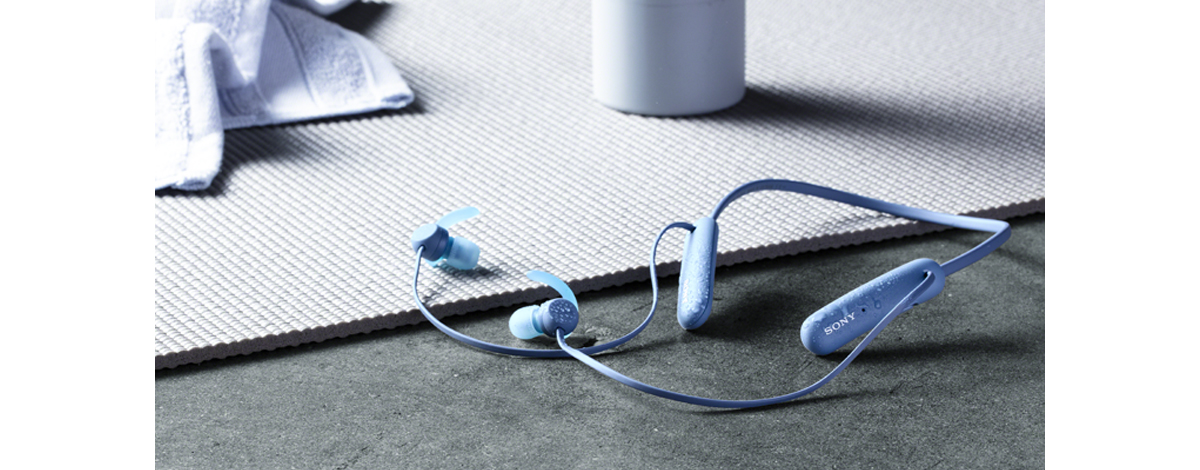 重低音強化×防水 首掛けタイプのワイヤレスイヤホン「WI-SP510