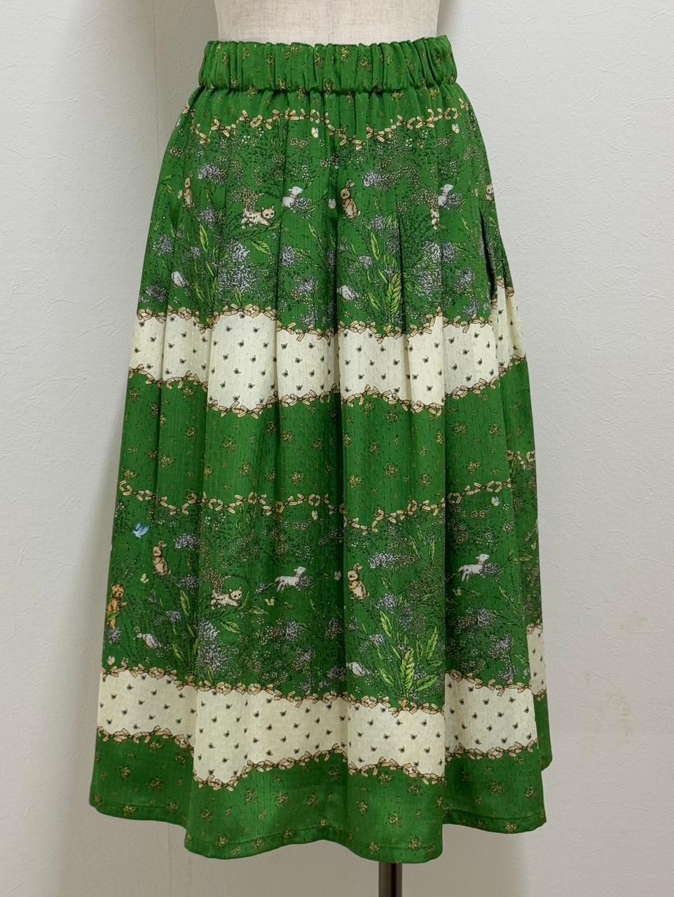 yukiemon（ユキエモン）リボンボーダースカート（M）5160190 | 陽氣屋