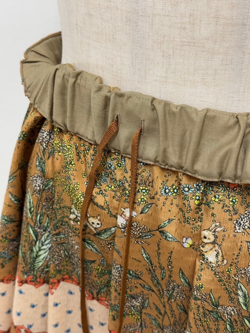 yukiemon（ユキエモン）リボンボーダースカート（M）5160190 | 陽氣屋