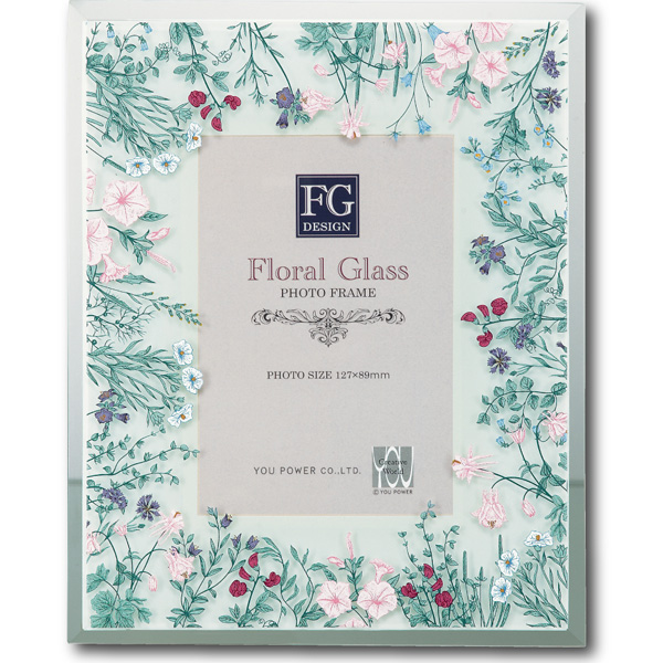 FGデザイン フォトフレーム「ワイルド フラワー ピンク」 | ユーパワー