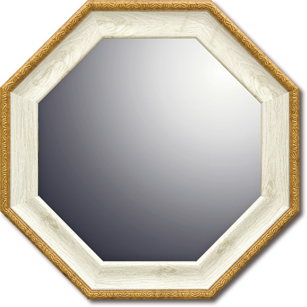 ナチュラル八角ミラー「ホワイト(Sサイズ)」 | ユーパワー オンライン