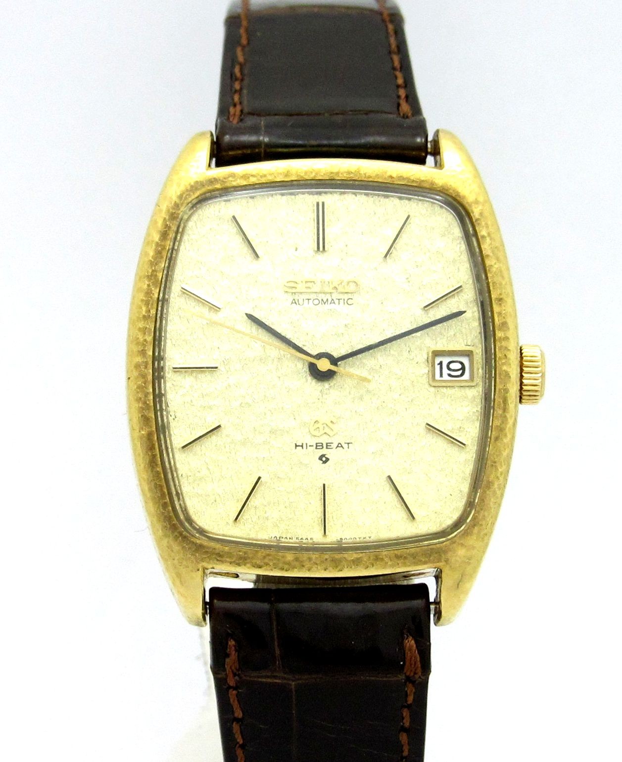 グランドセイコー ”56GS トノー 鎚目仕上げ” K18YG無垢 Ref.5645-5000